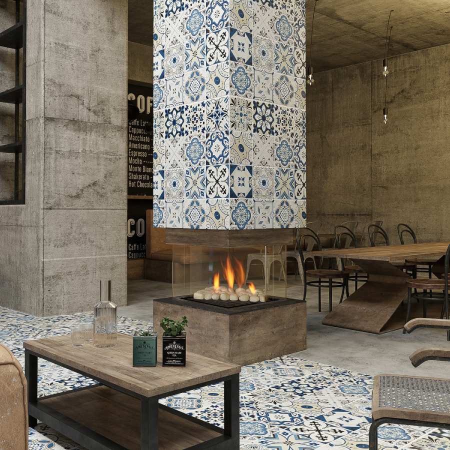 Island and Circle Fireplaces